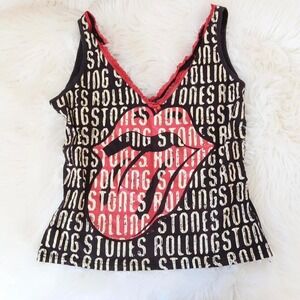 Vintage 2005 Rolling Stones Lace Trim Tank